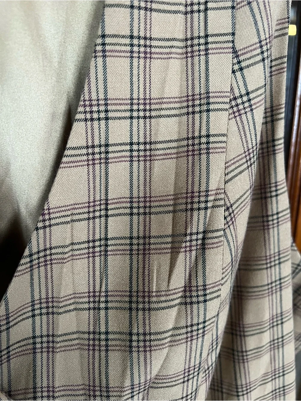 Studio by Torrid Satin-Look Camel Plaid Vest